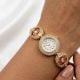 Handcrafted Kundan Alloy Metal Bracelet Watch